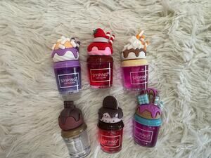 Trendy  lip gloss set with ice cream and cake designs set of 6